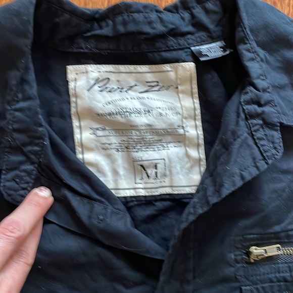 Navy button down shirt - Picture 2 of 6